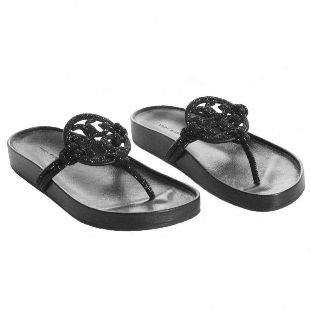 Tory Burch Miller Cloud Knotted Pavé Sandal (Women), SIZE 10